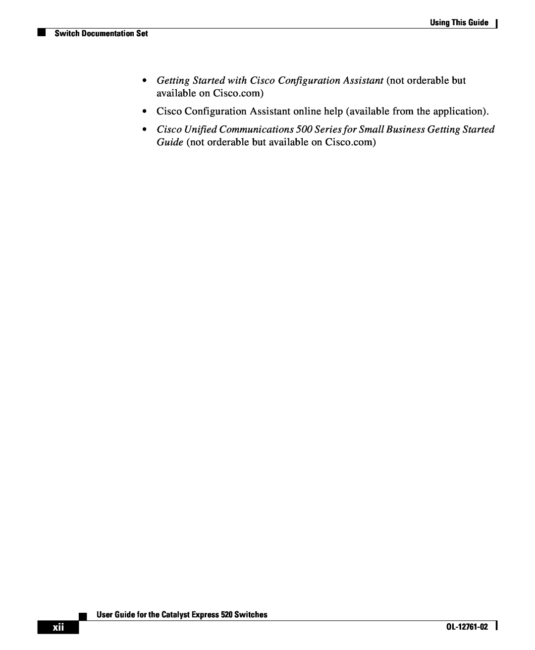 Cisco Systems OL-12761-02 manual 