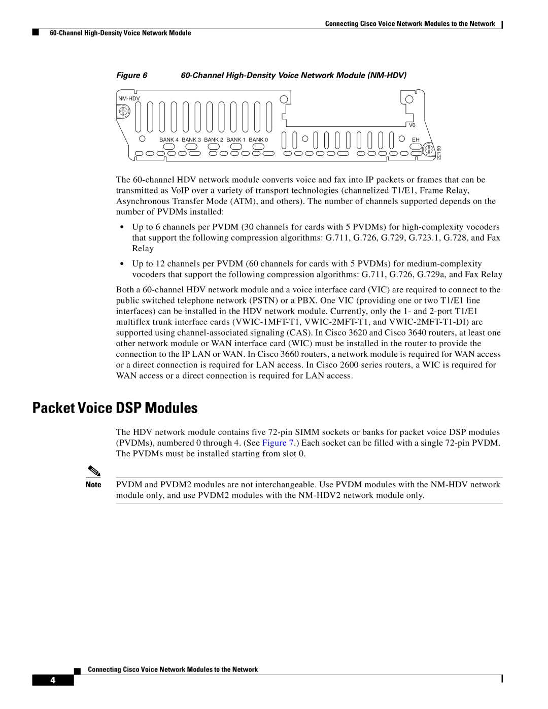 Cisco Systems OL-12812-01 manual Packet Voice DSP Modules 