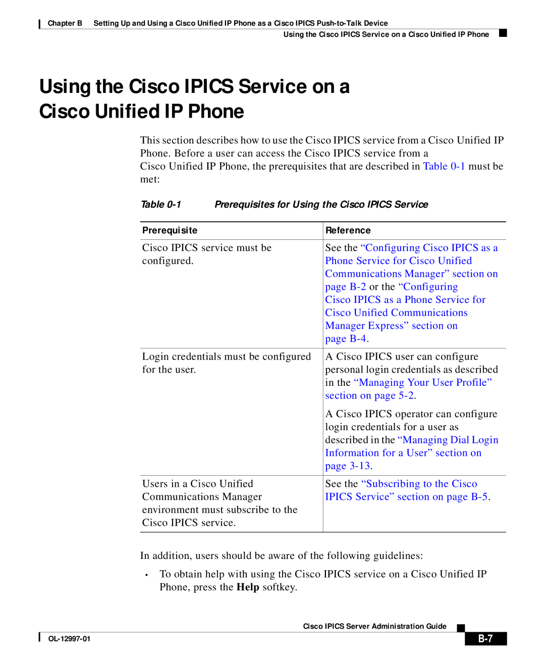 Cisco Systems OL-12997-01 appendix Using the Cisco Ipics Service on a Cisco Unified IP Phone 