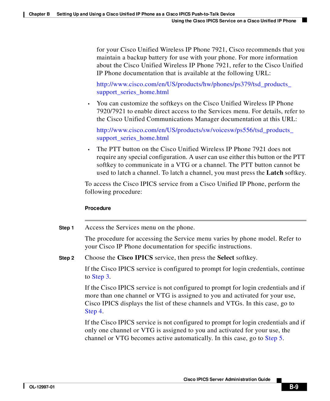 Cisco Systems OL-12997-01 appendix Procedure 