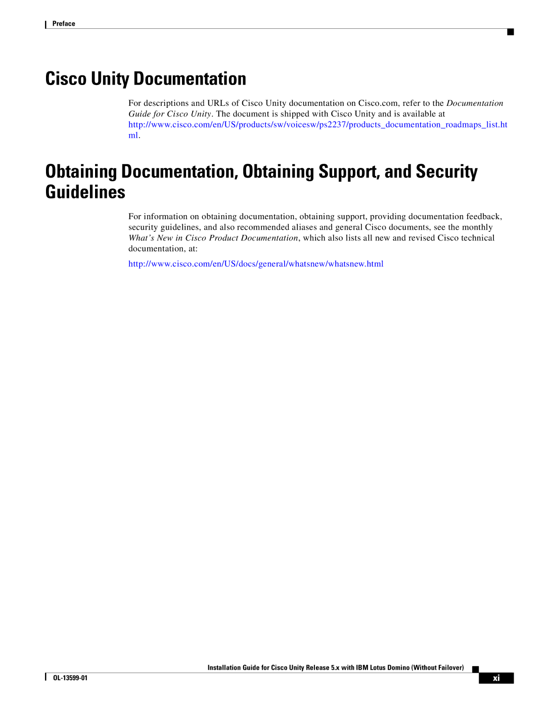 Cisco Systems OL-13599-01 manual Preface 