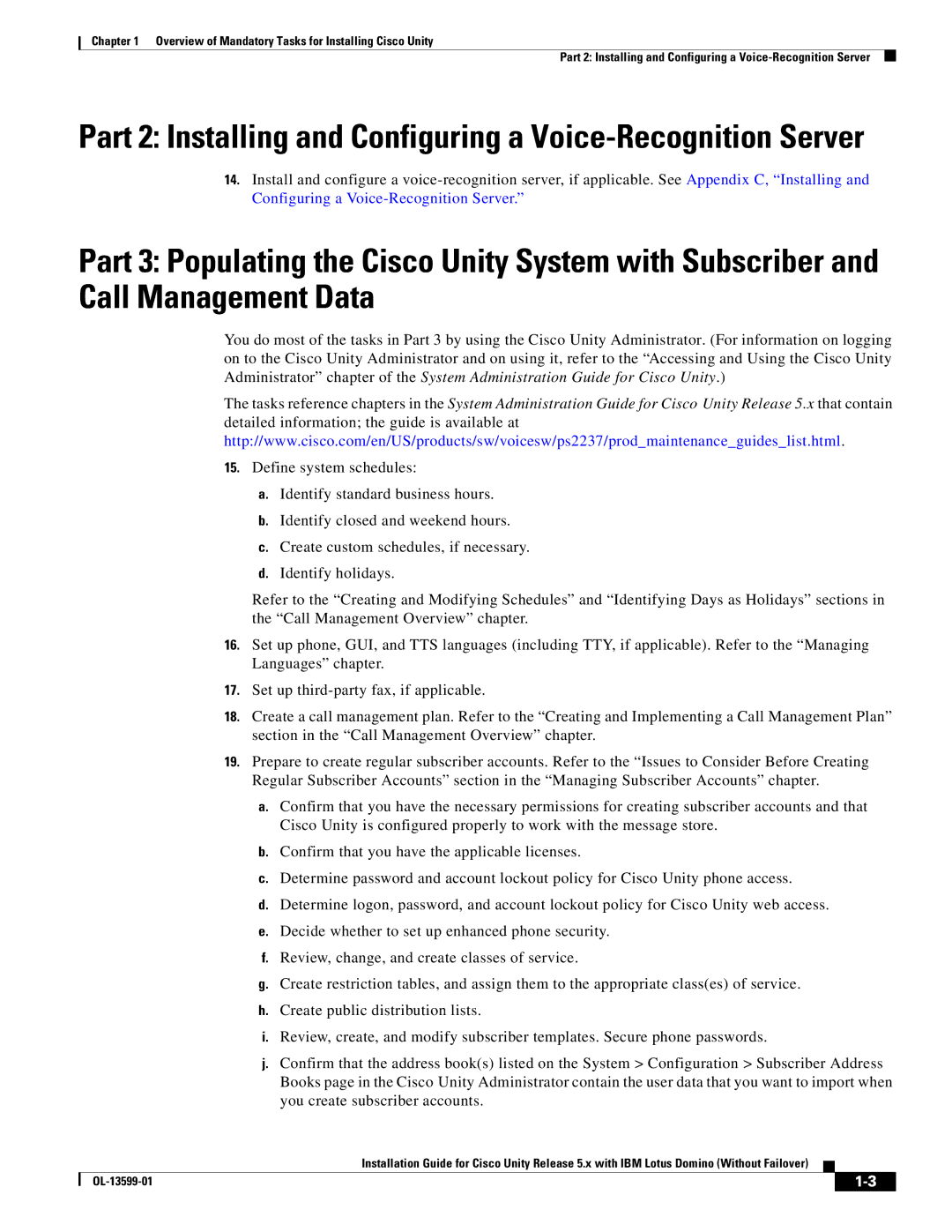 Cisco Systems OL-13599-01 manual Part 2 Installing and Configuring a Voice-Recognition Server 