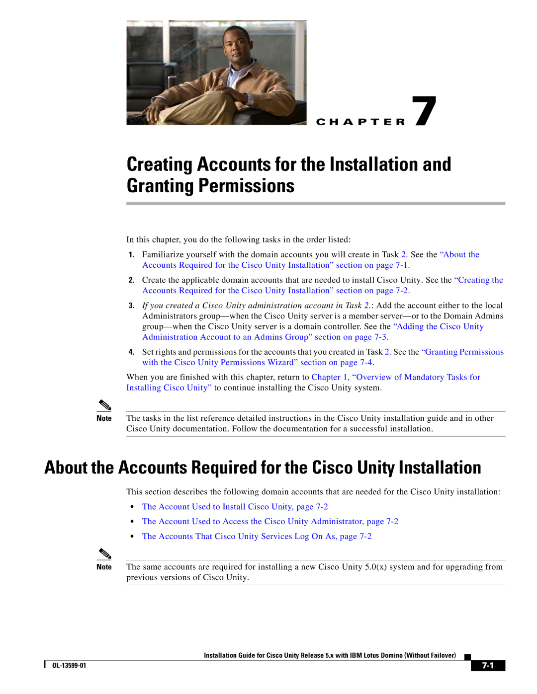 Cisco Systems OL-13599-01 manual Creating Accounts for the Installation Granting Permissions 