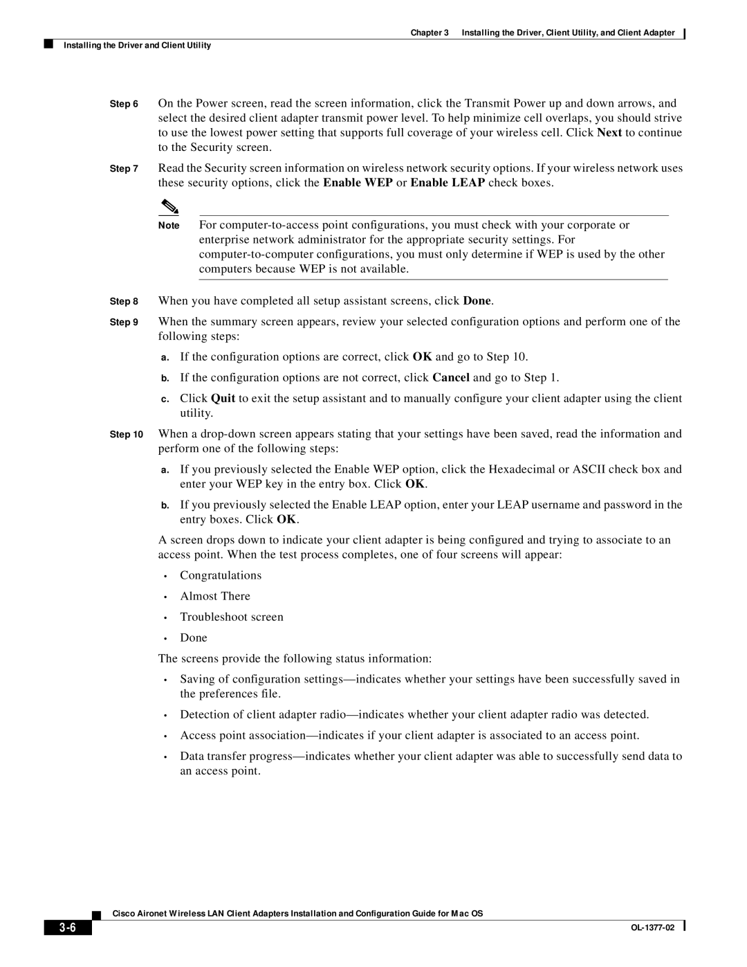 Cisco Systems OL-1377-02 manual 