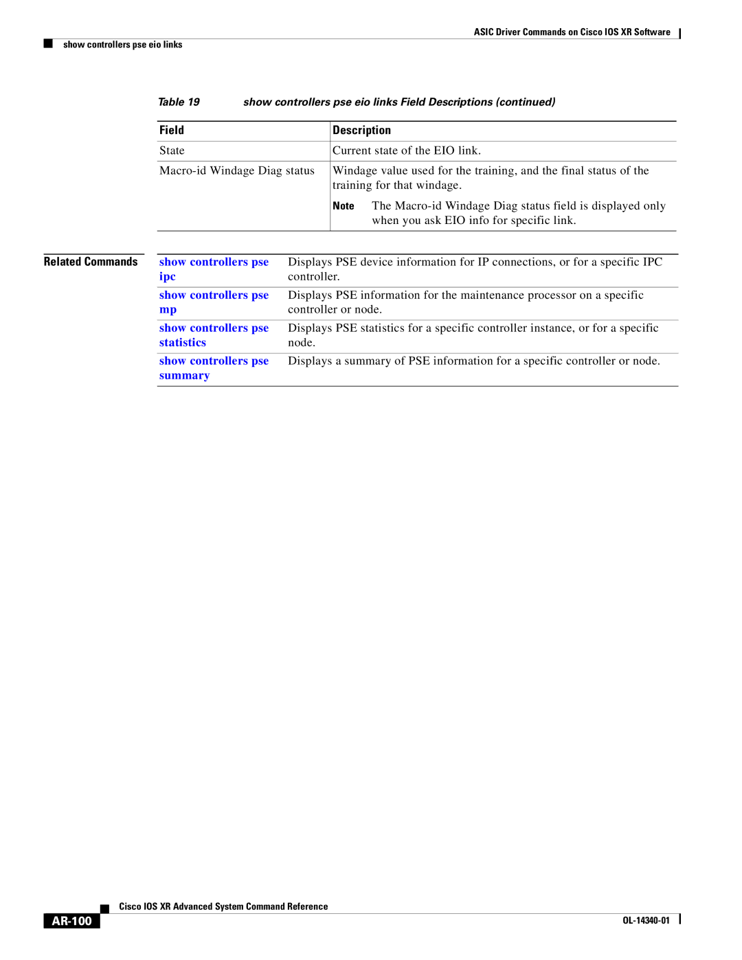 Cisco Systems OL-14340-01 manual AR-100 