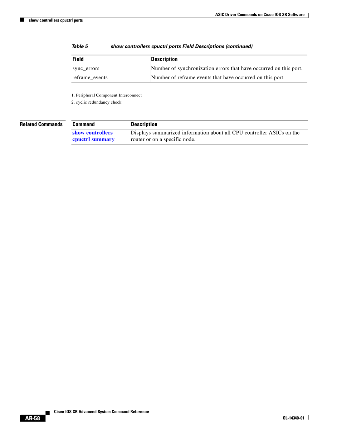 Cisco Systems OL-14340-01 manual AR-58 