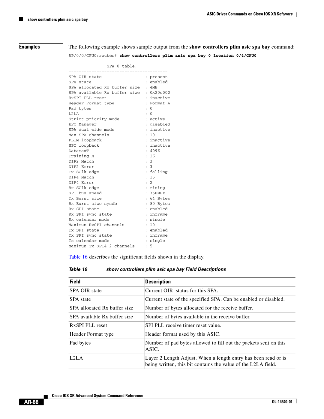 Cisco Systems OL-14340-01 manual Being written, this bit contains the value of the L2LA field, AR-88 