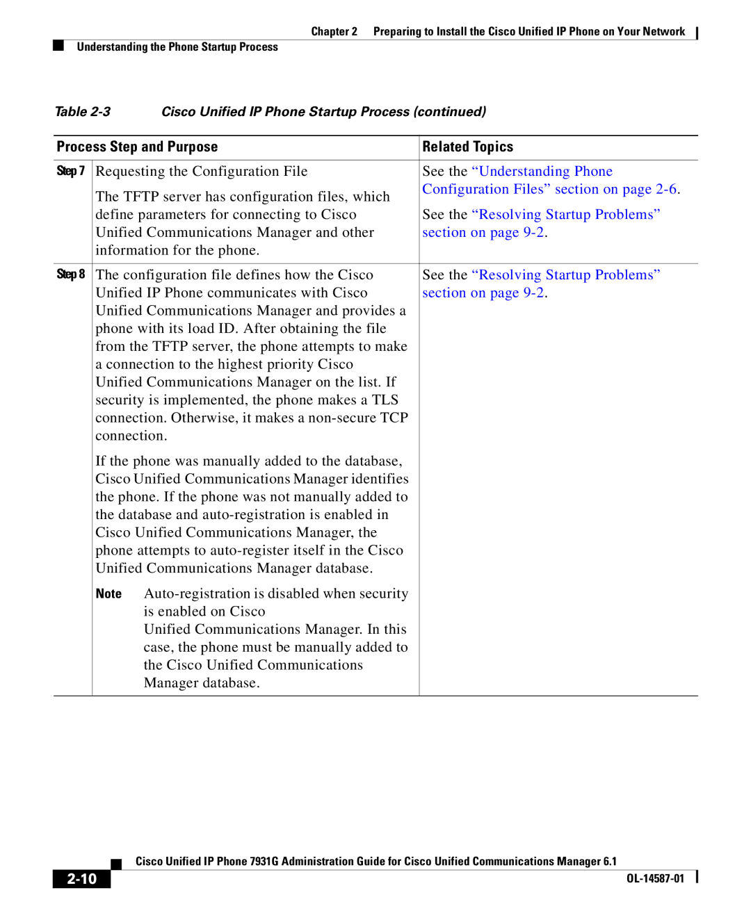 Cisco Systems OL-14587-01 manual See the Understanding Phone 