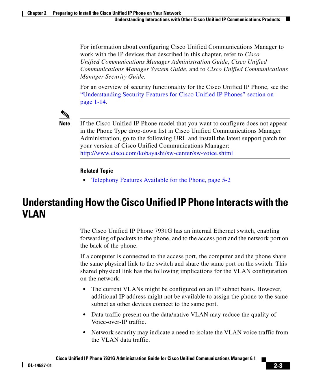 Cisco Systems OL-14587-01 manual Vlan 