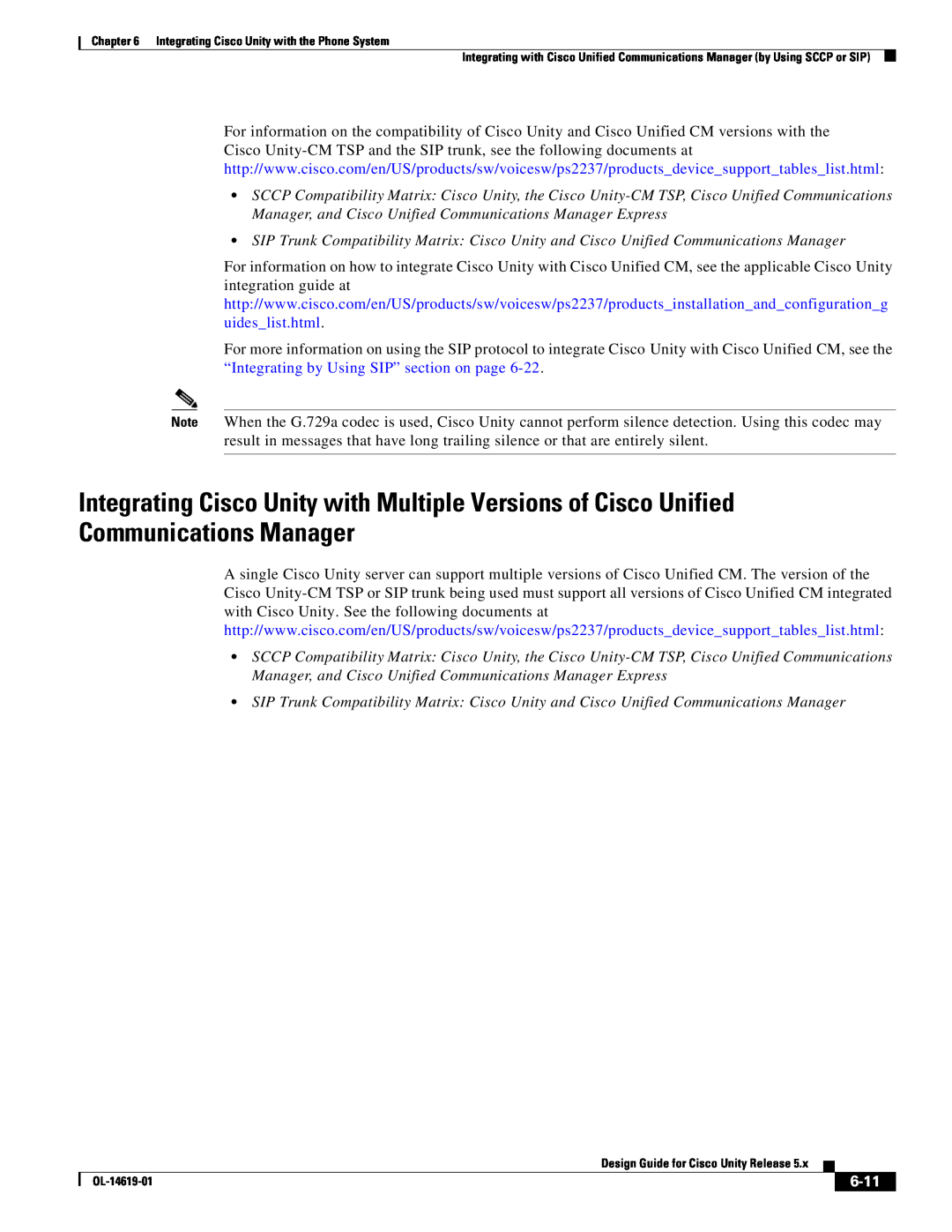 Cisco Systems OL-14619-01 manual 6-11 
