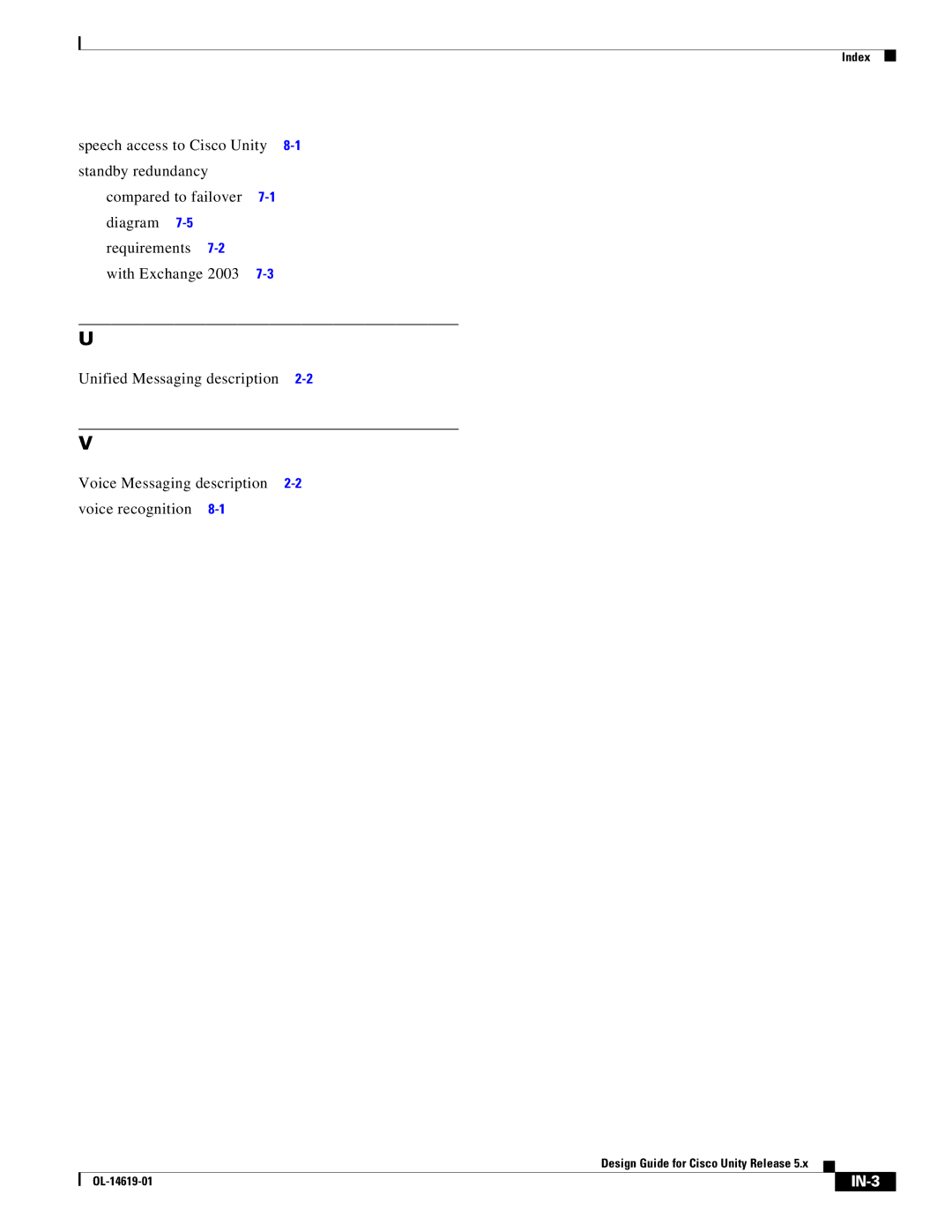 Cisco Systems OL-14619-01 manual IN-3 