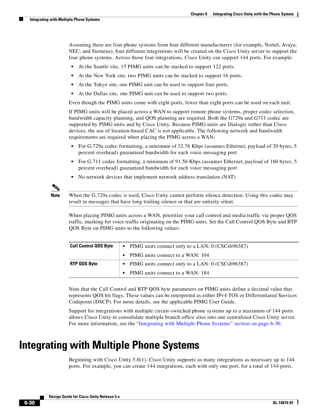 Cisco Systems OL-14619-01 manual Integrating with Multiple Phone Systems 