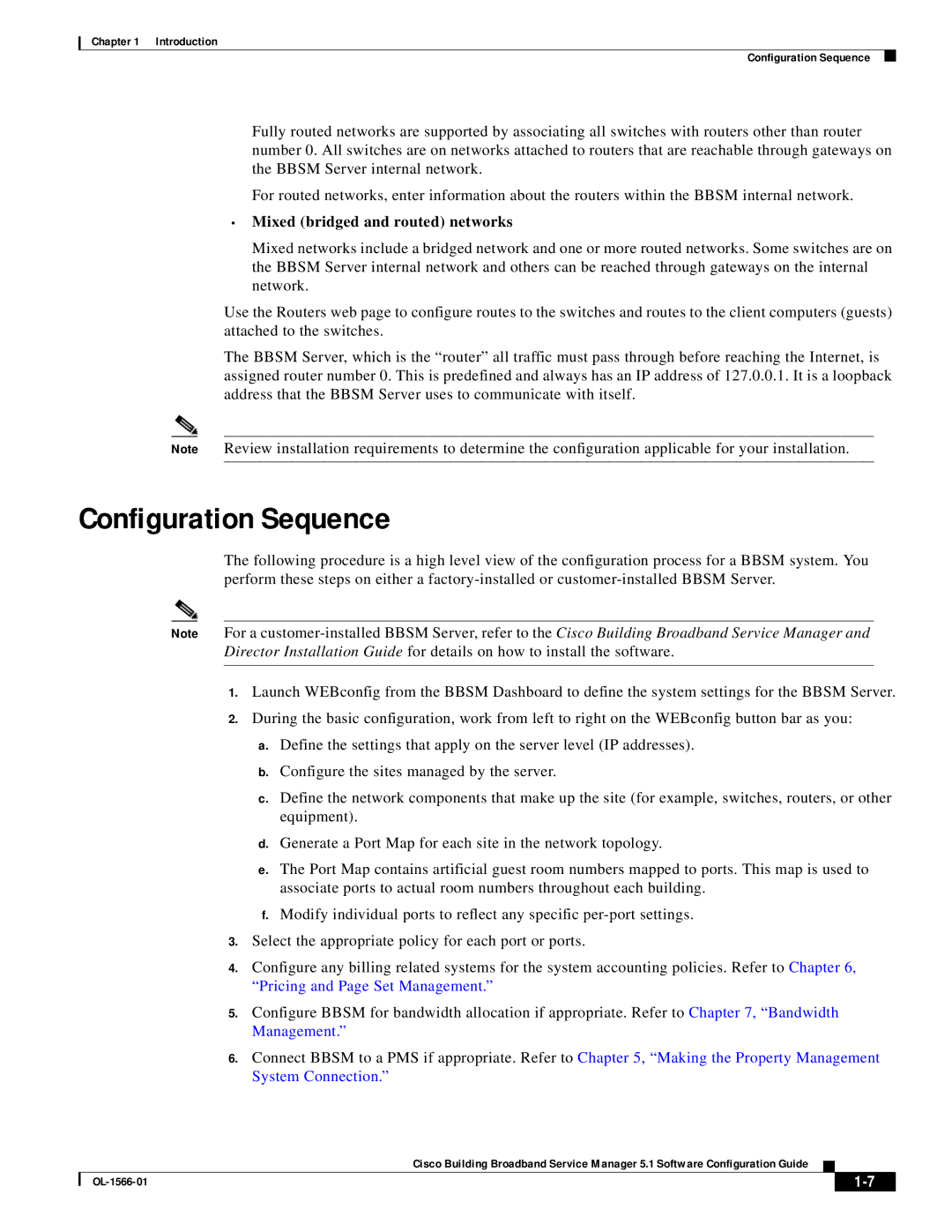 Cisco Systems OL-1566-01 user service Configuration Sequence, Mixed bridged and routed networks 