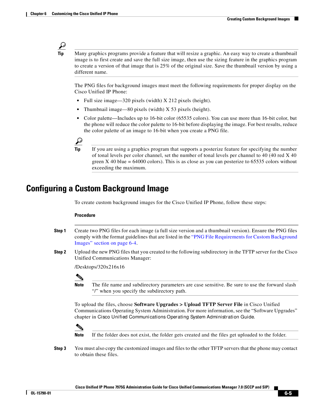 Cisco Systems OL-15790-01 manual Configuring a Custom Background Image 