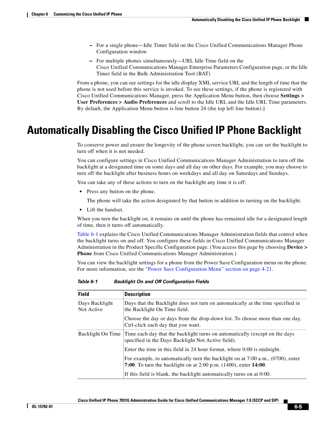 Cisco Systems OL-15792-01 manual Field Description 