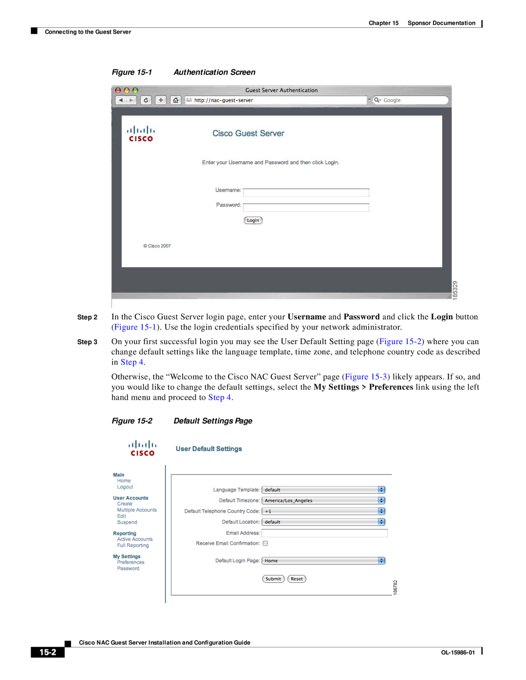 Cisco Systems OL-15986-01 manual 15-2, Authentication Screen 