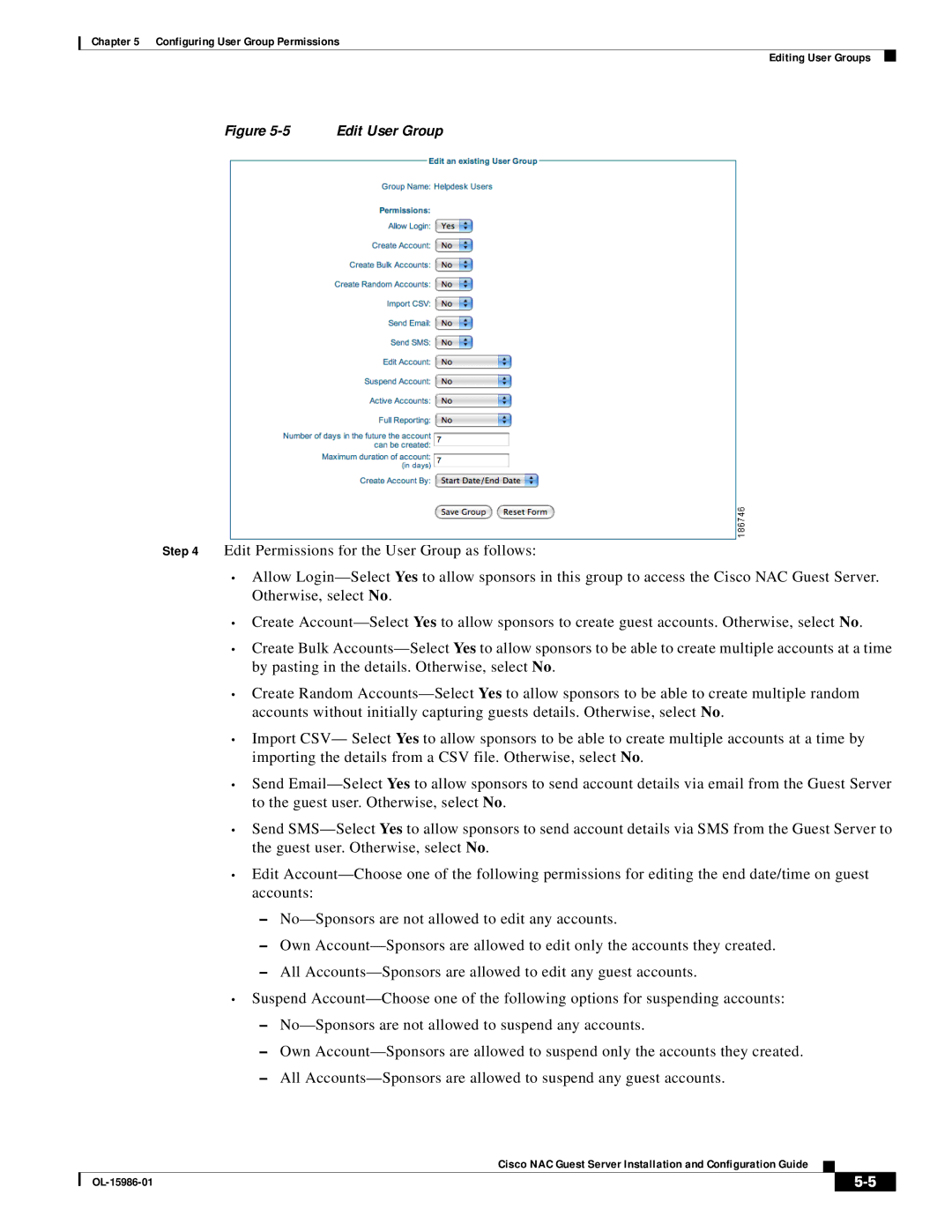 Cisco Systems OL-15986-01 manual Edit User Group 