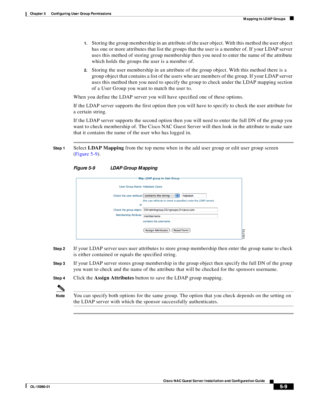 Cisco Systems OL-15986-01 manual Ldap Group Mapping 