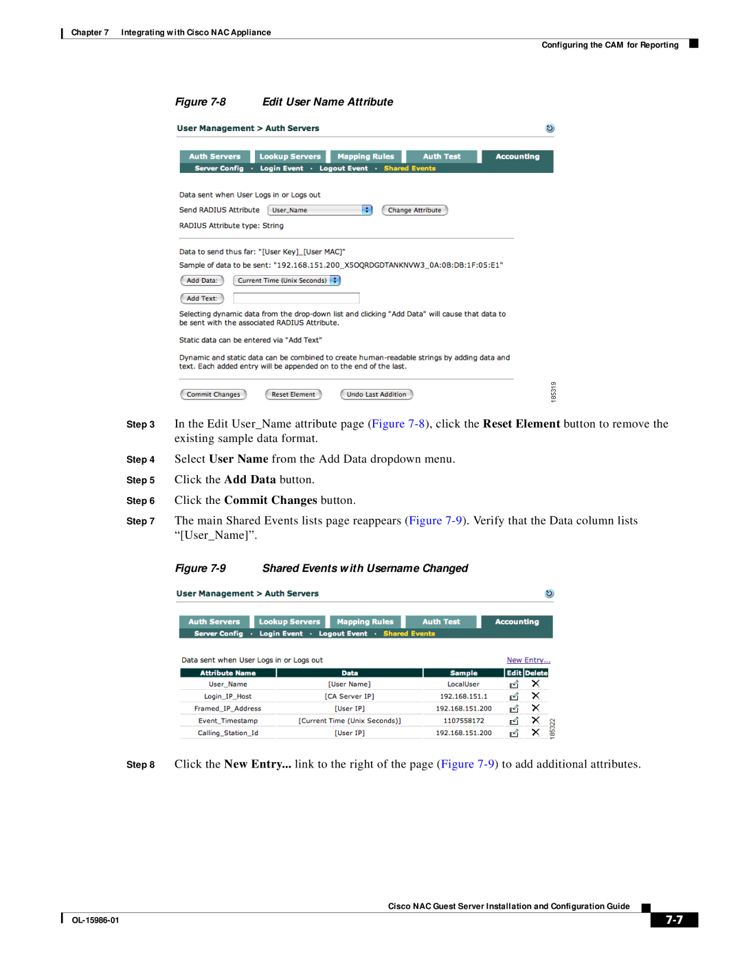 Cisco Systems OL-15986-01 manual Edit User Name Attribute 