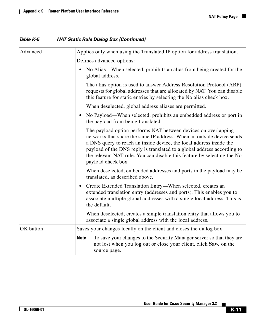 Cisco Systems OL-16066-01 appendix Appendix K Router Platform User Interface Reference 