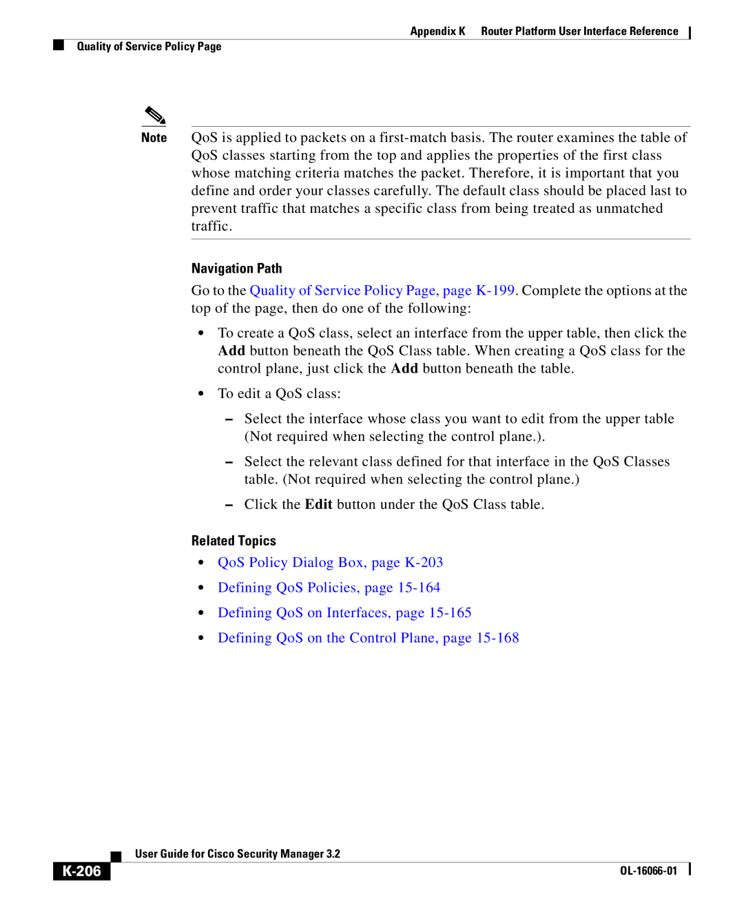 Cisco Systems OL-16066-01 appendix 206 