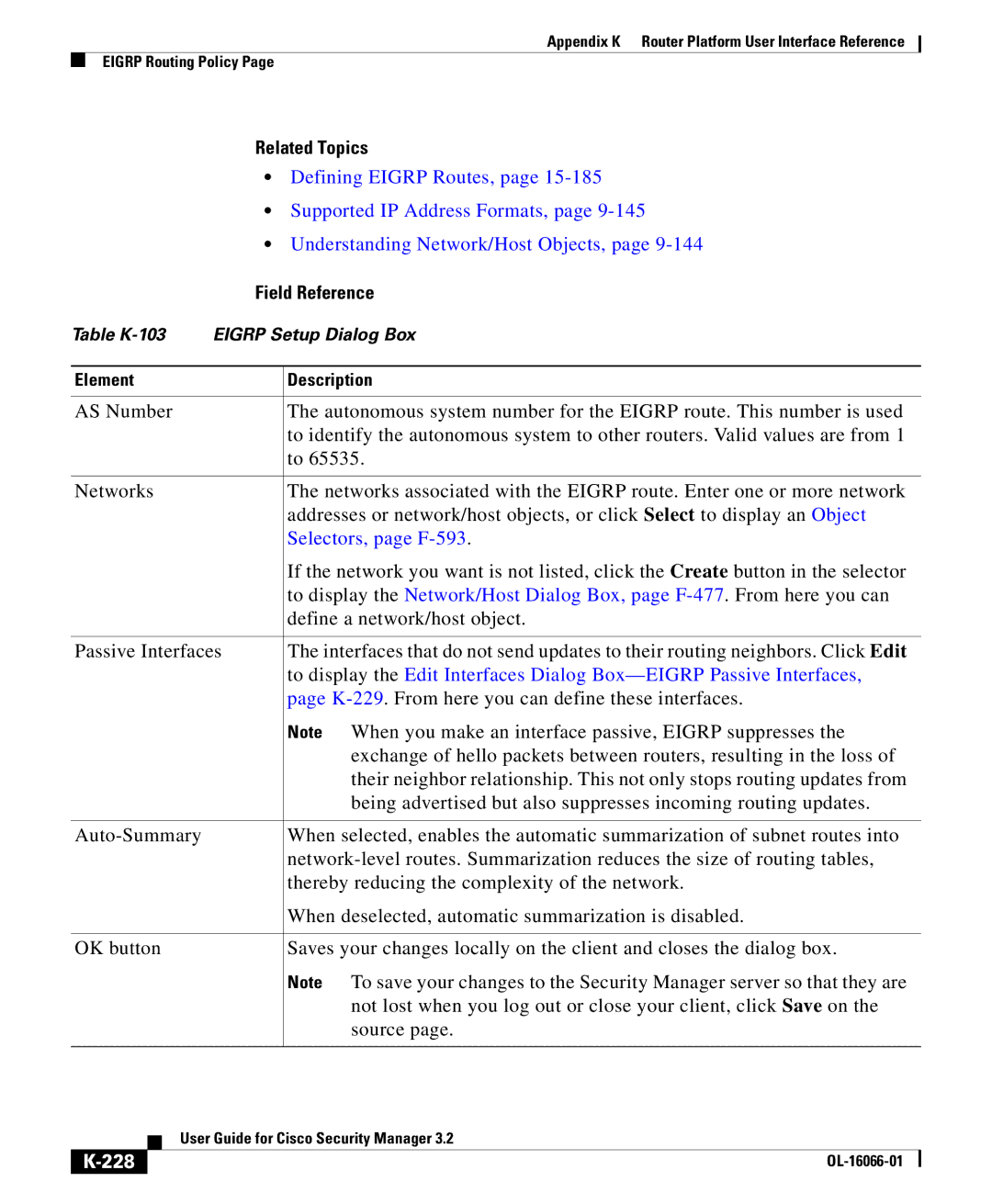 Cisco Systems OL-16066-01 appendix Defining Eigrp Routes, 228 