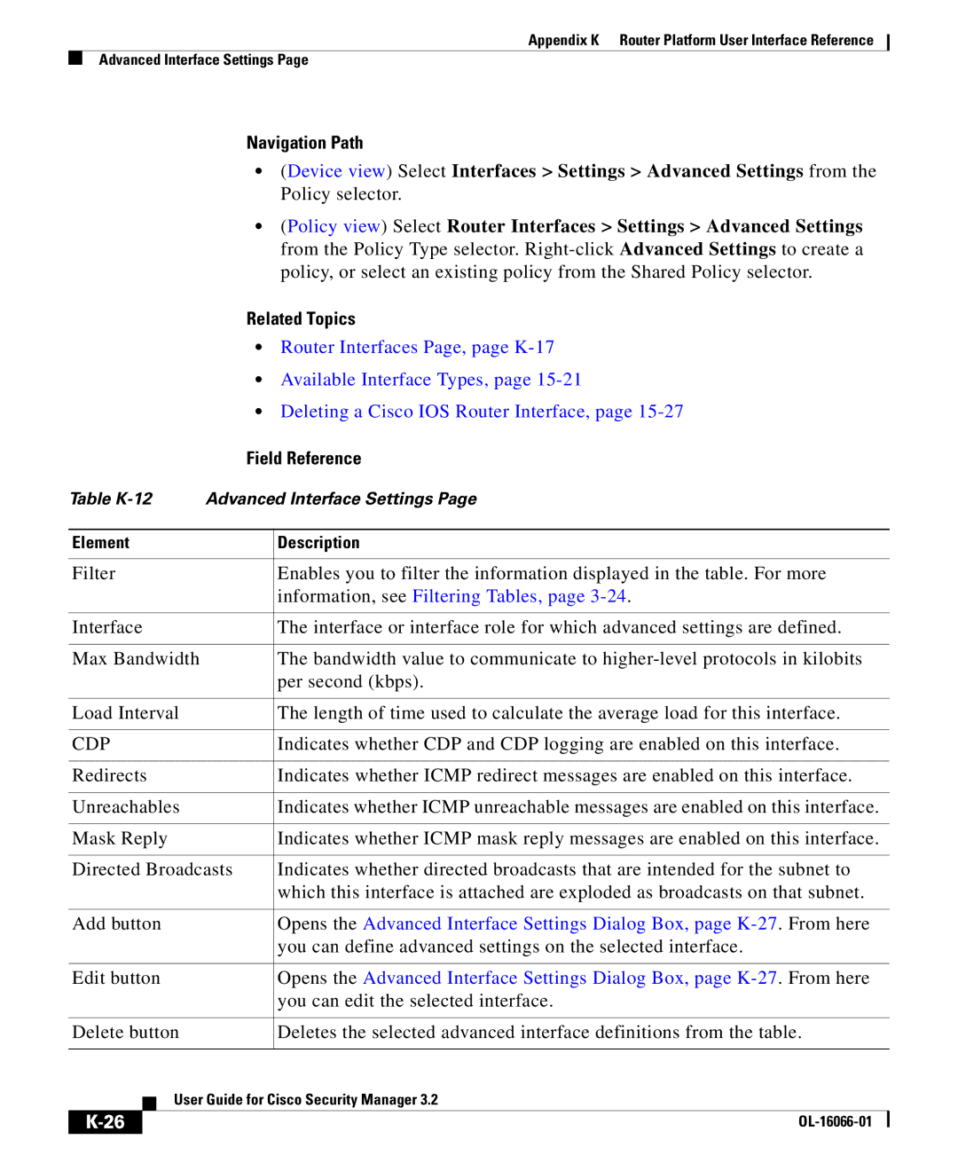 Cisco Systems OL-16066-01 appendix Available Interface Types, Cdp 