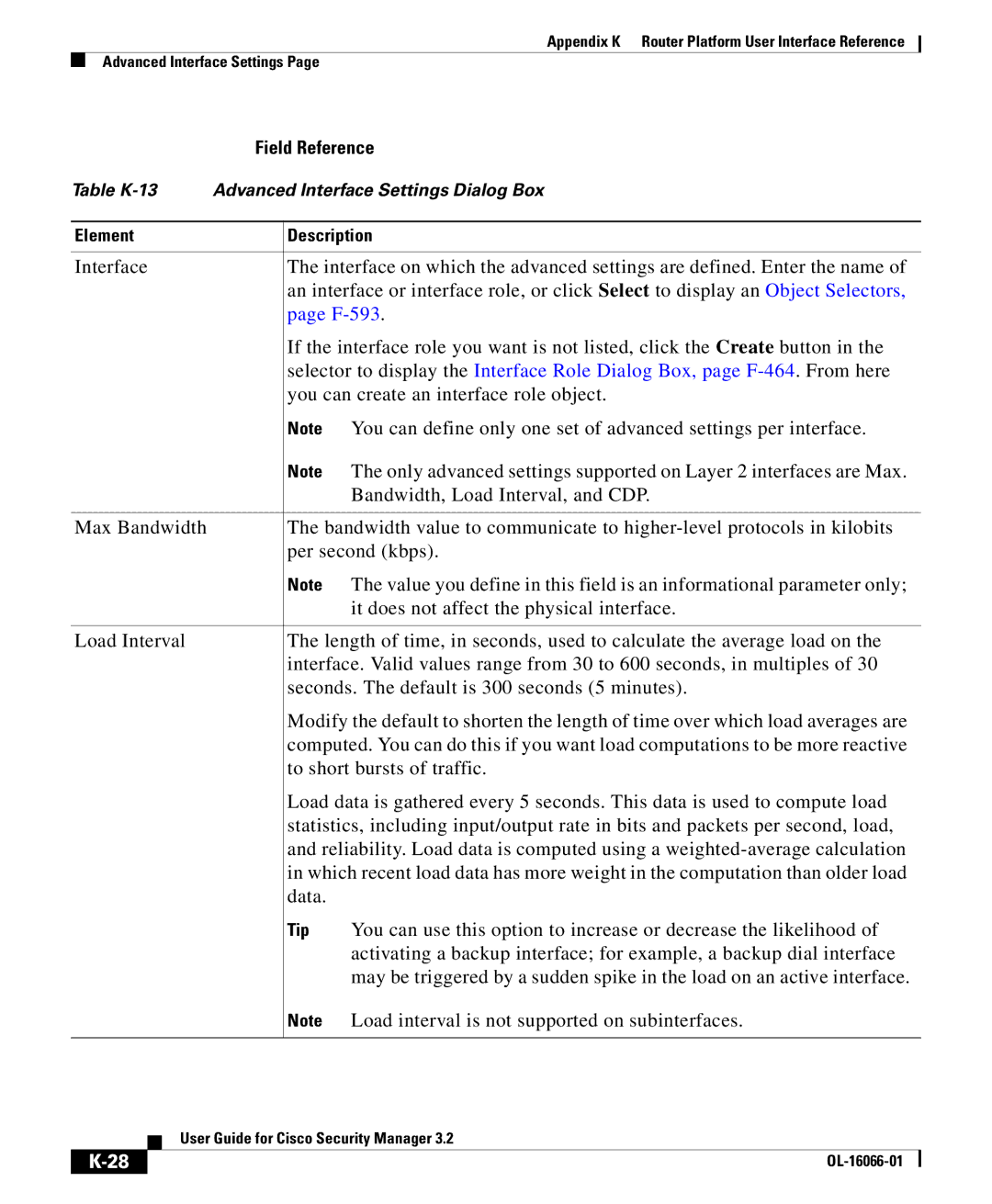 Cisco Systems OL-16066-01 appendix You can create an interface role object 