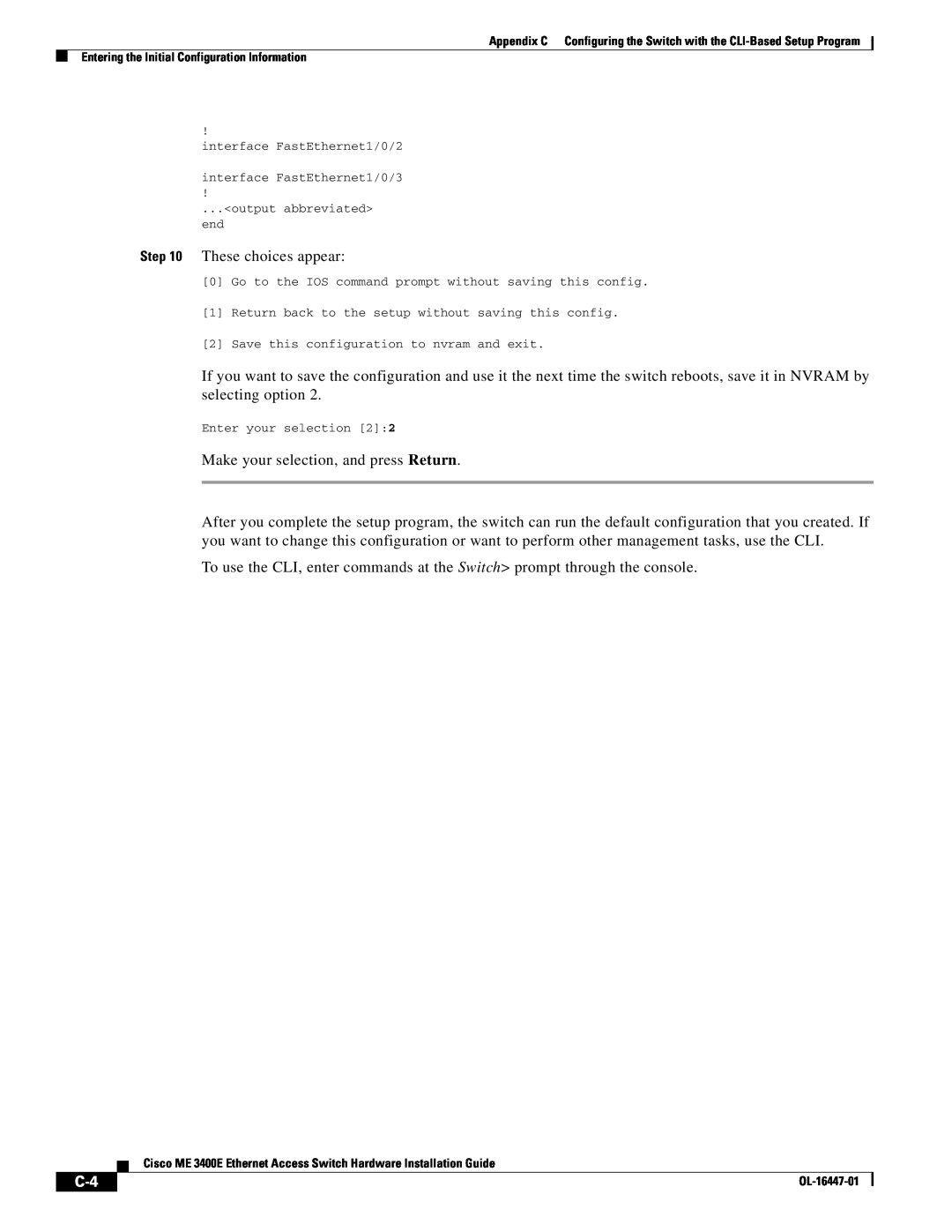Cisco Systems OL-16447-01 manual 