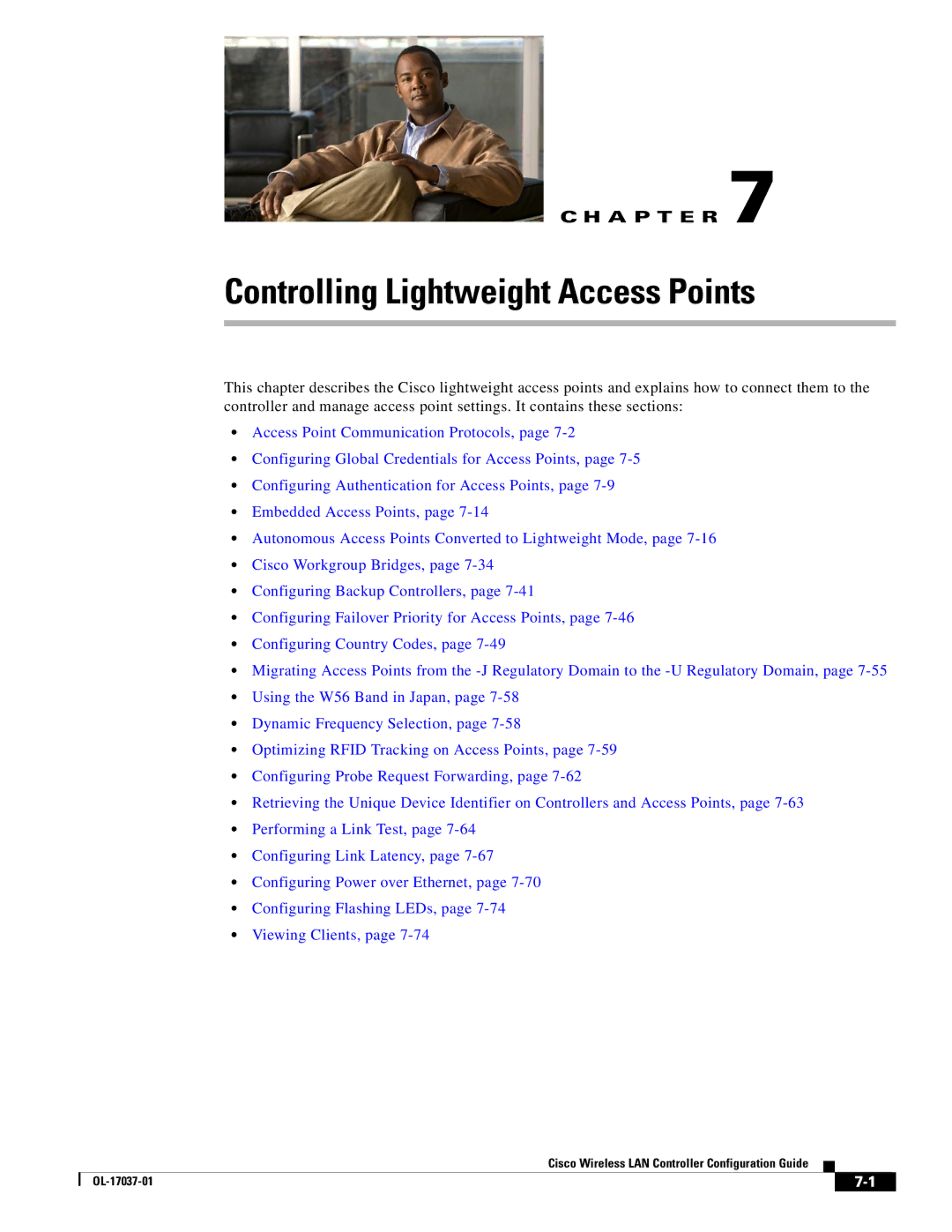 Cisco Systems OL-17037-01 manual Controlling Lightweight Access Points 