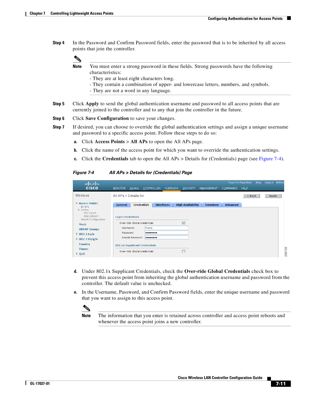 Cisco Systems OL-17037-01 manual Cisco Wireless LAN Controller Configuration Guide 