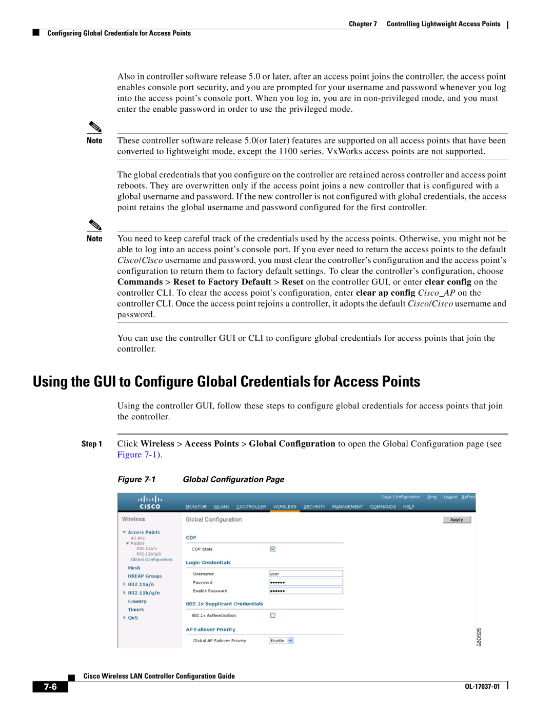 Cisco Systems OL-17037-01 manual Global Configuration 