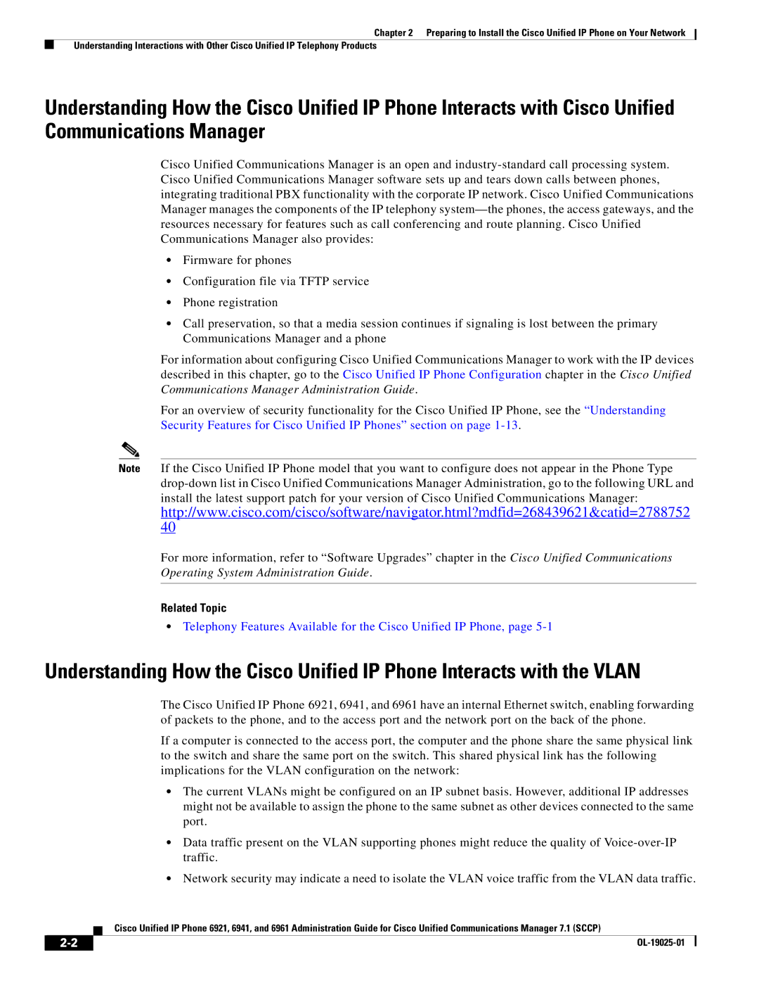 Cisco Systems OL-19025-01 manual Related Topic 