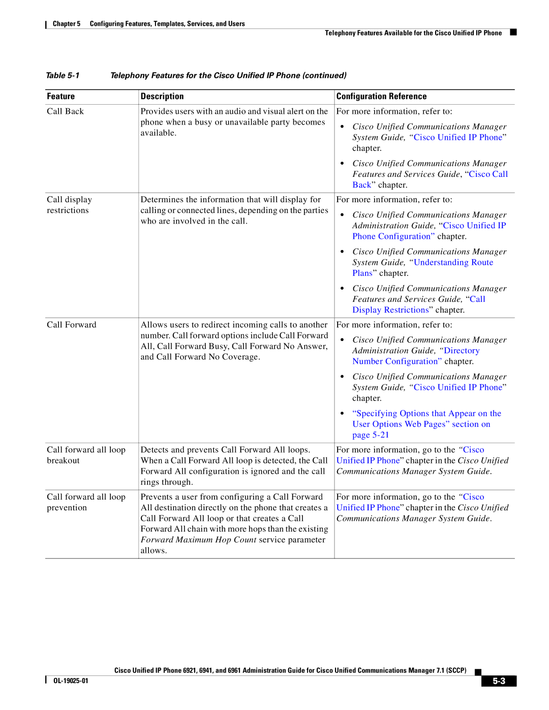 Cisco Systems OL-19025-01 manual Features and Services Guide, Cisco Call, Features and Services Guide, Call 