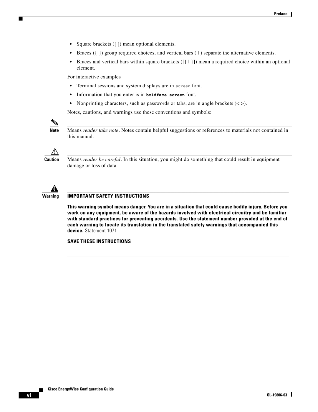 Cisco Systems OL-19806-03 manual Preface 