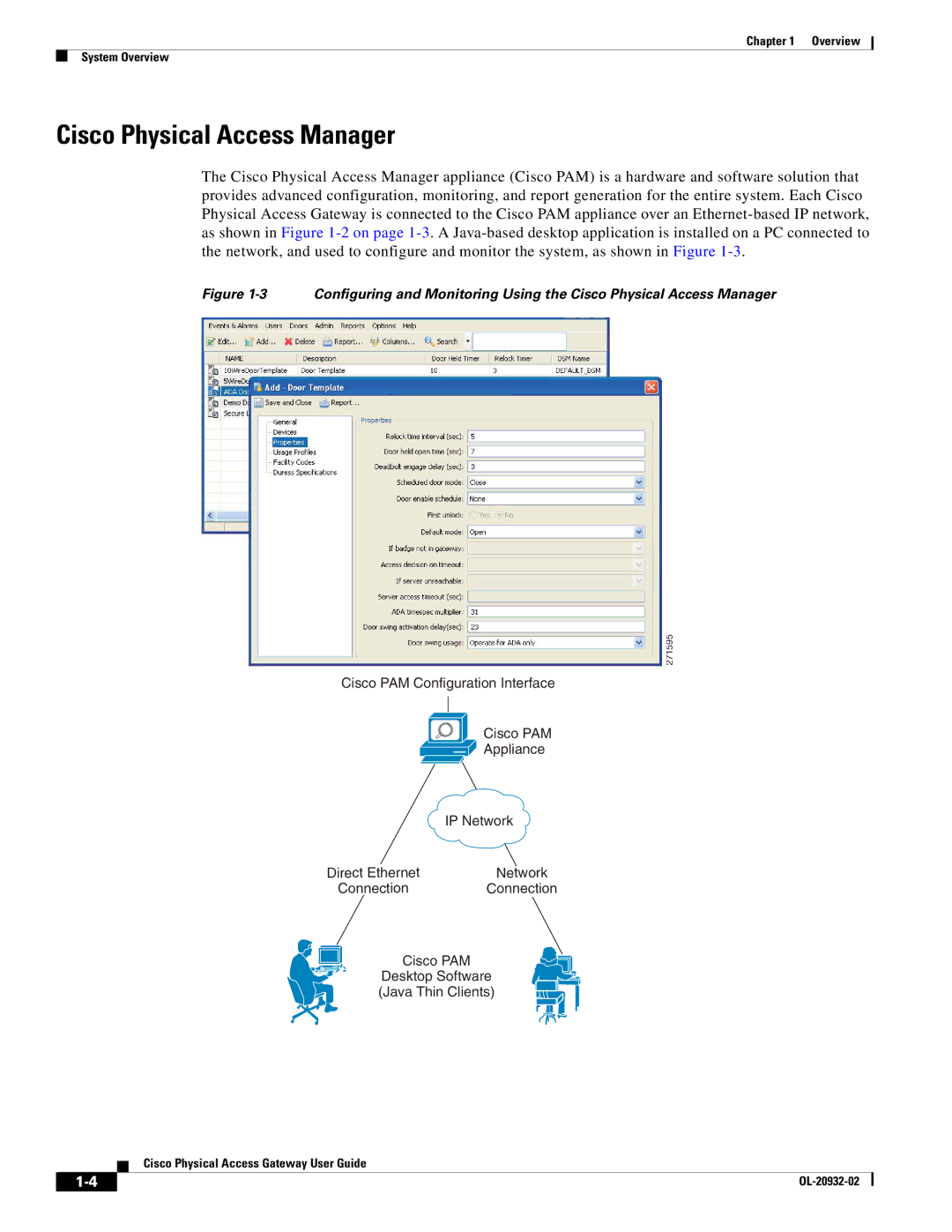 Cisco Systems OL-20932-02 manual Cisco Physical Access Manager 