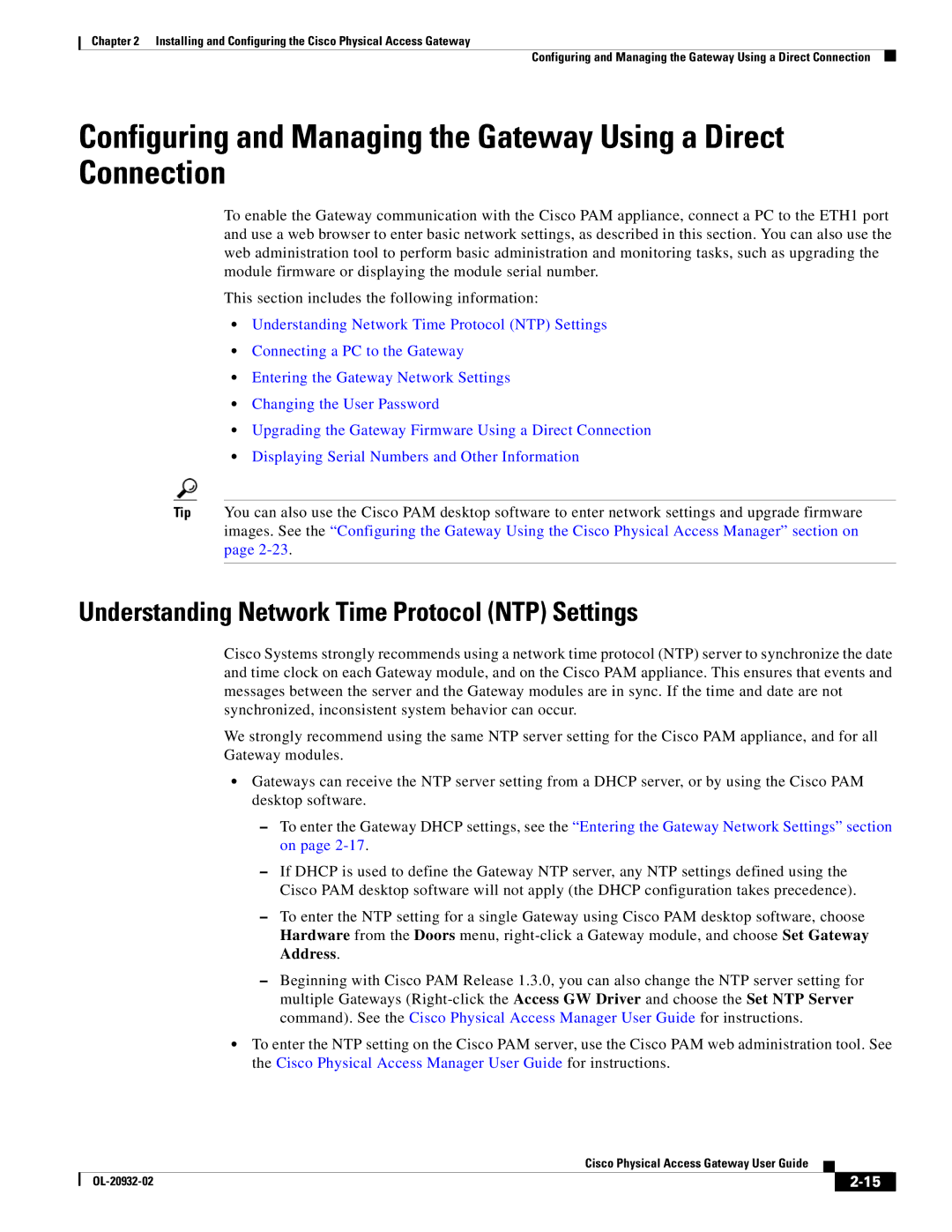 Cisco Systems OL-20932-02 manual Understanding Network Time Protocol NTP Settings 