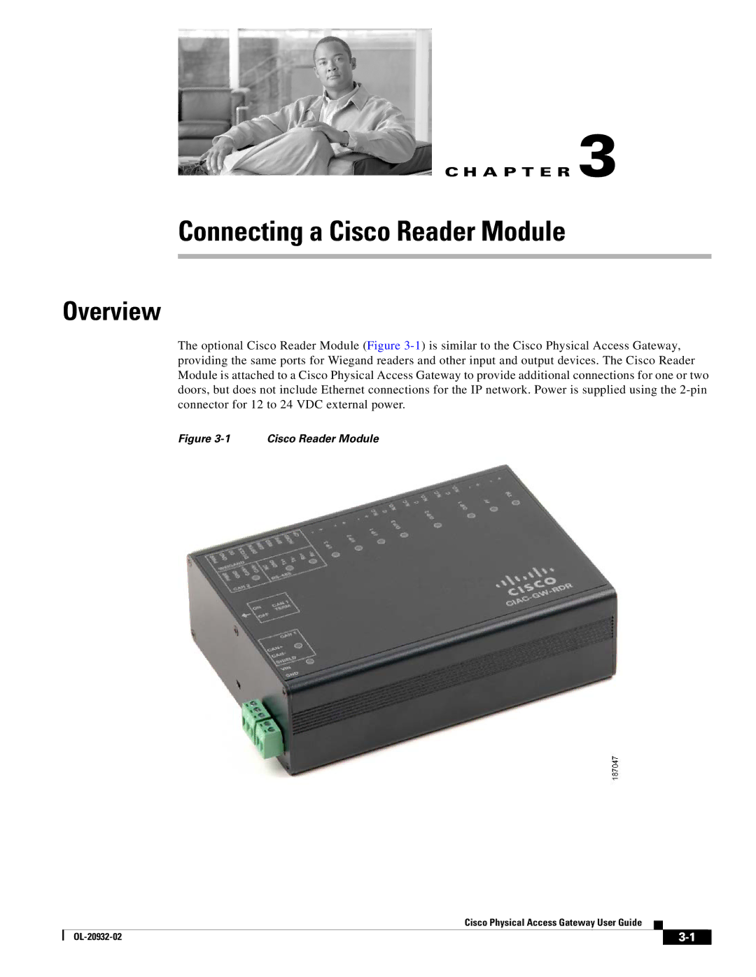 Cisco Systems OL-20932-02 manual Connecting a Cisco Reader Module 