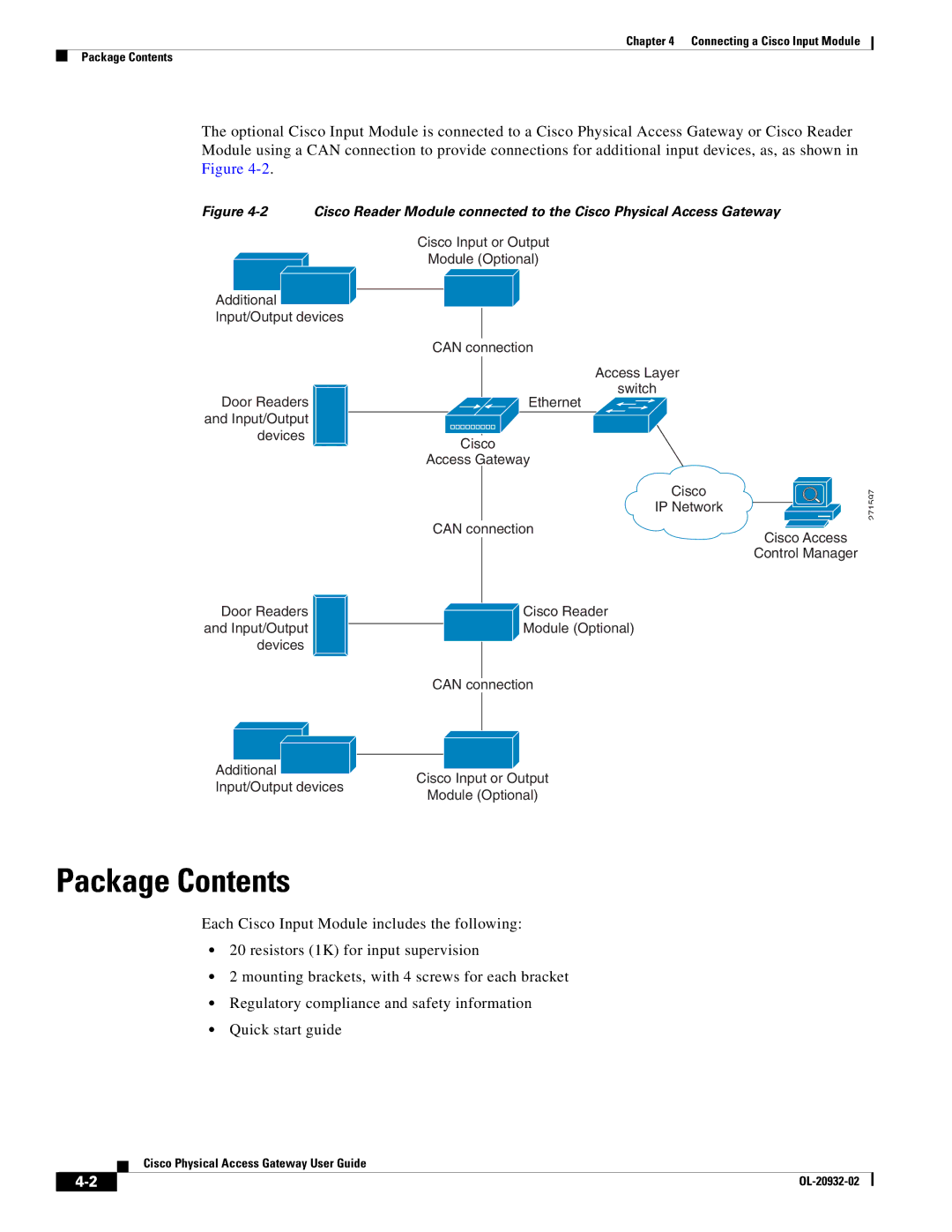 Cisco Systems OL-20932-02 manual Can connection Additional 