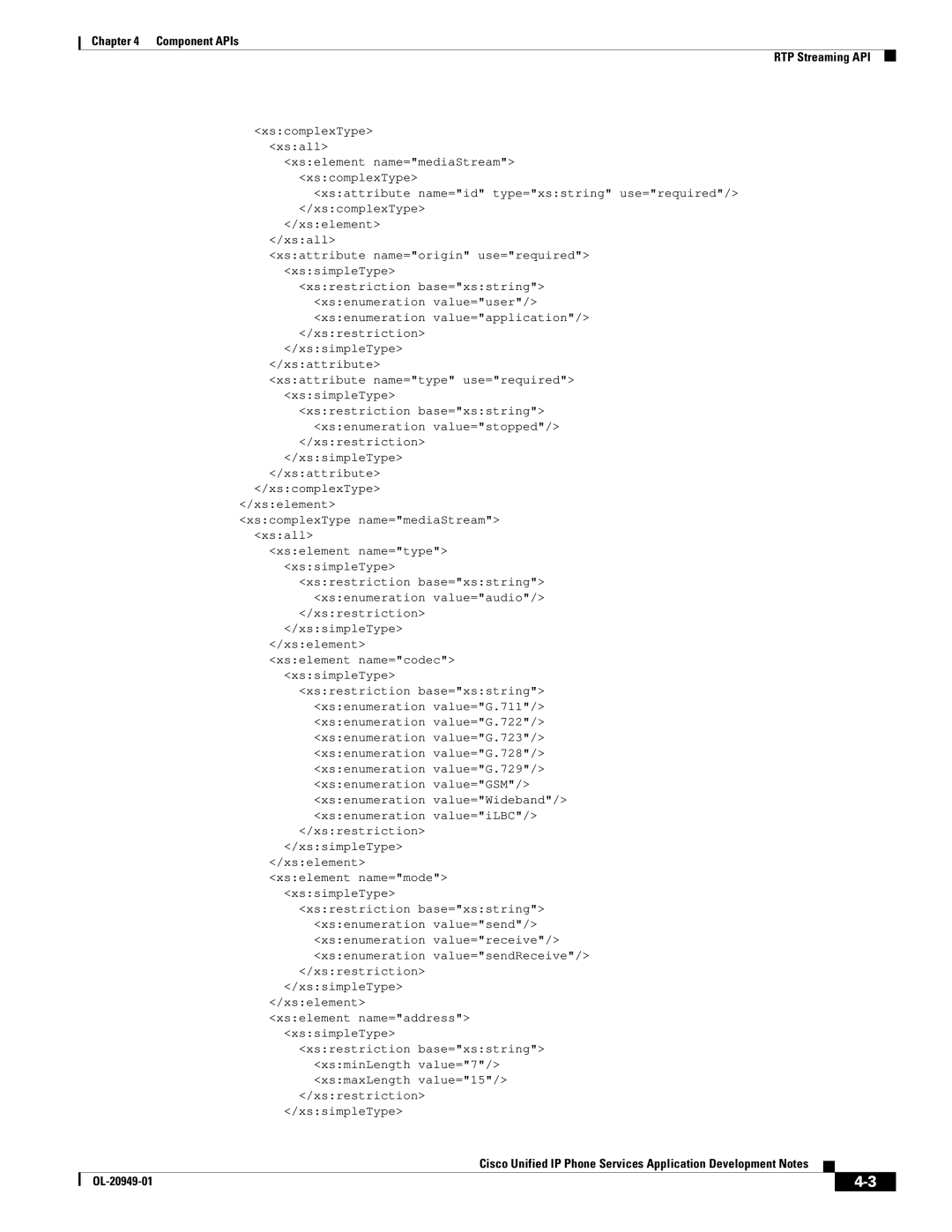 Cisco Systems OL-20949-01 manual XscomplexType Xsall 