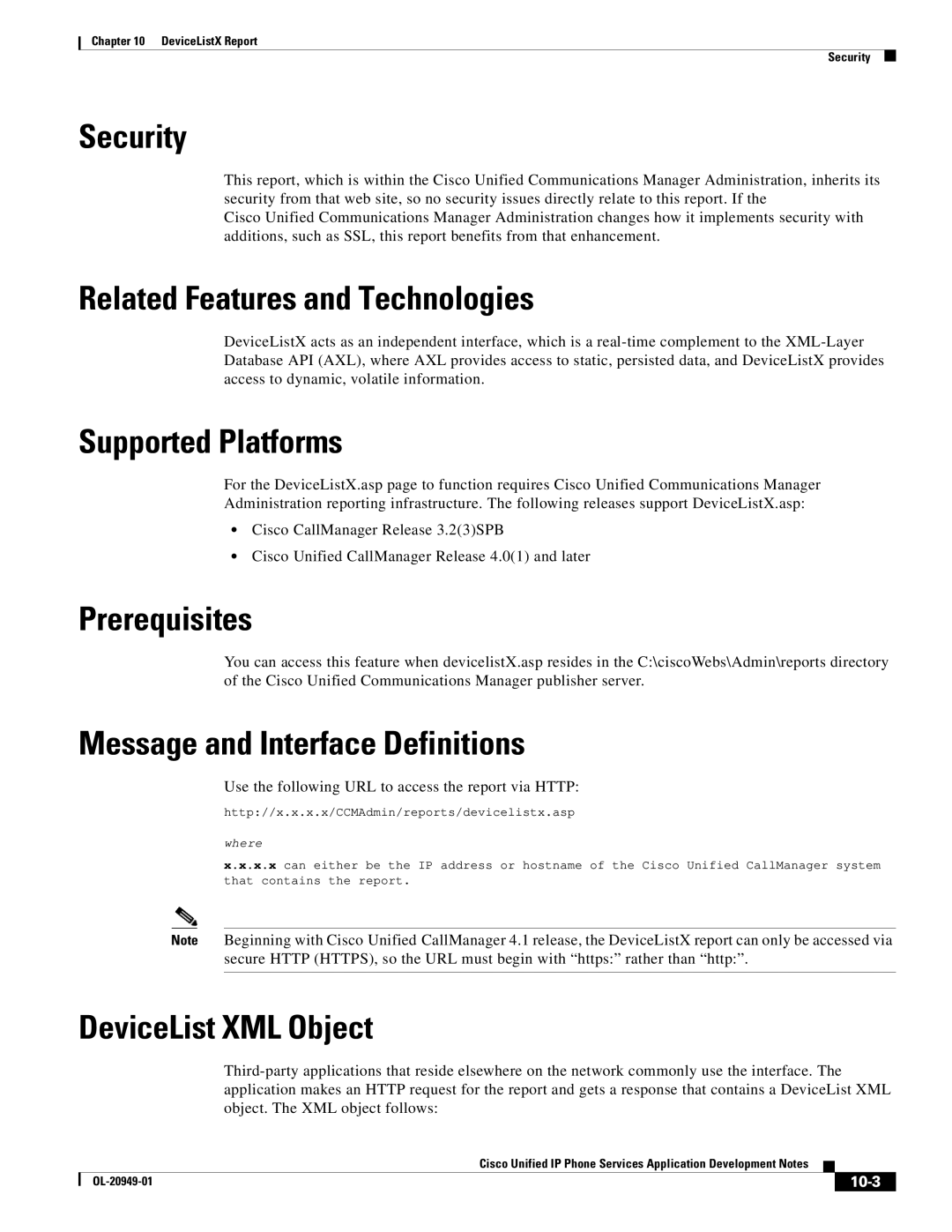 Cisco Systems OL-20949-01 manual Security, Related Features and Technologies, Supported Platforms, Prerequisites 