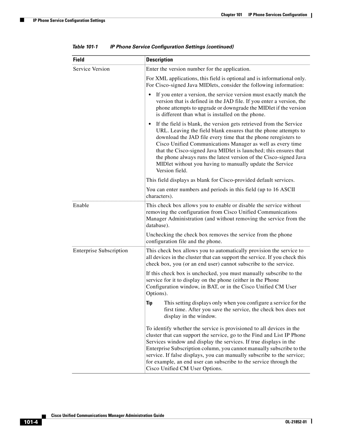 Cisco Systems OL-21852-01 manual 101-4 