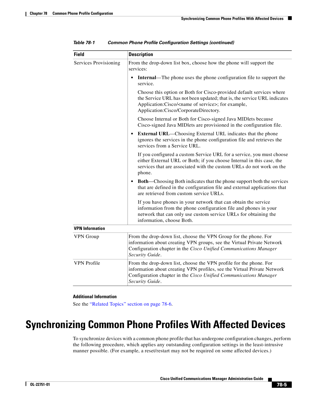 Cisco Systems OL-22751-01 manual Additional Information, 78-5 