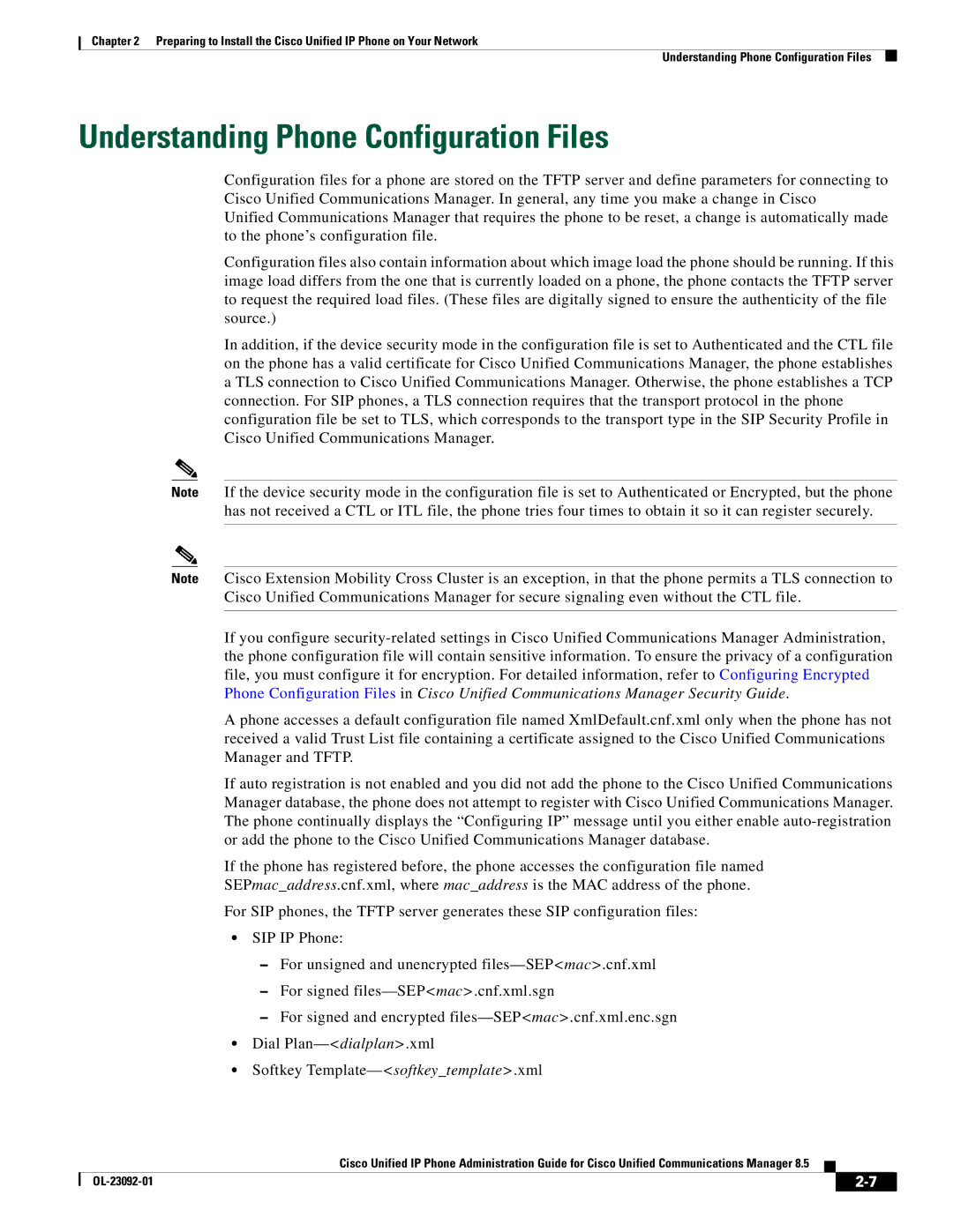 Cisco Systems OL-23092-01 manual Understanding Phone Configuration Files 