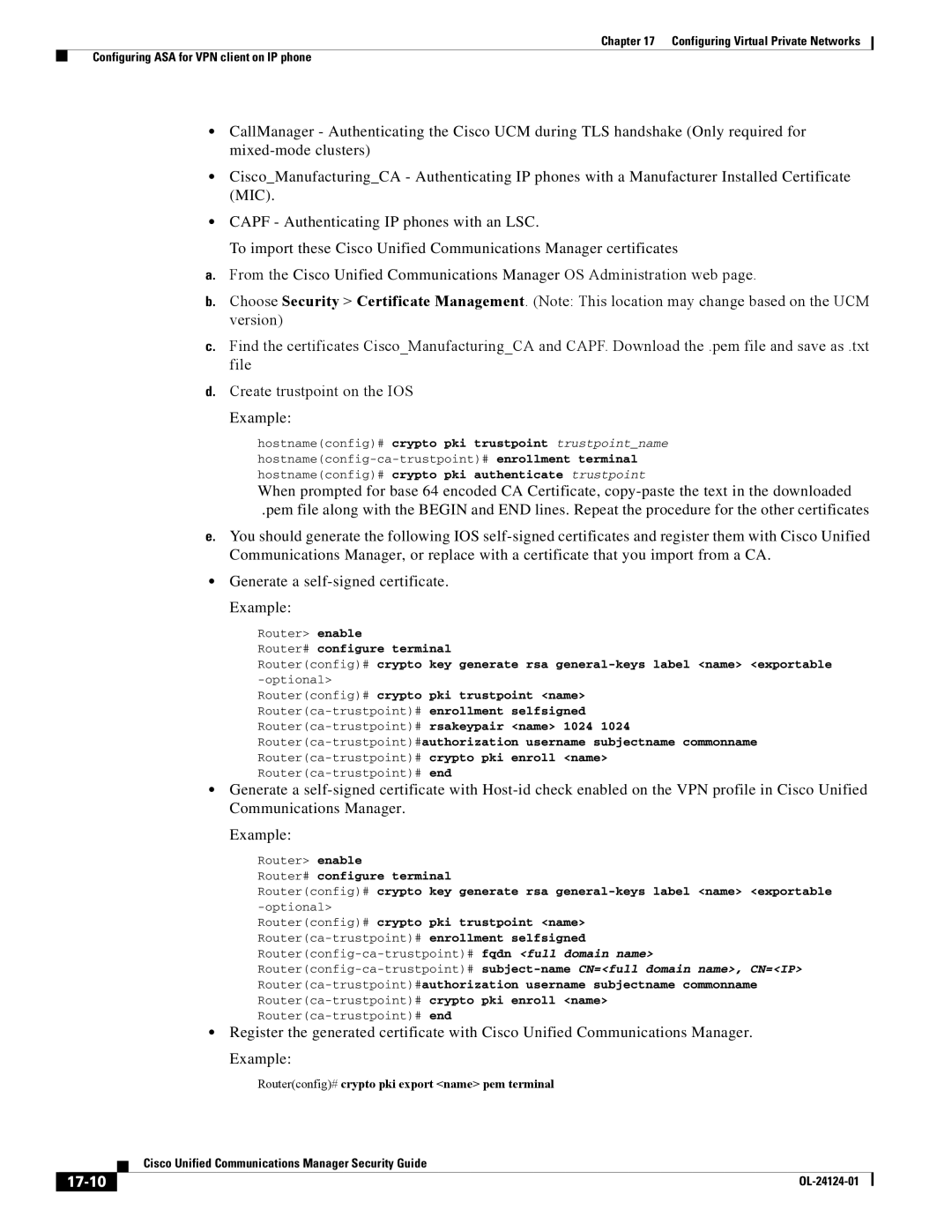 Cisco Systems OL-24124-01 manual 17-10 