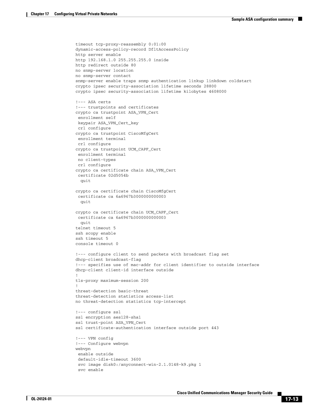 Cisco Systems OL-24124-01 manual 17-13 