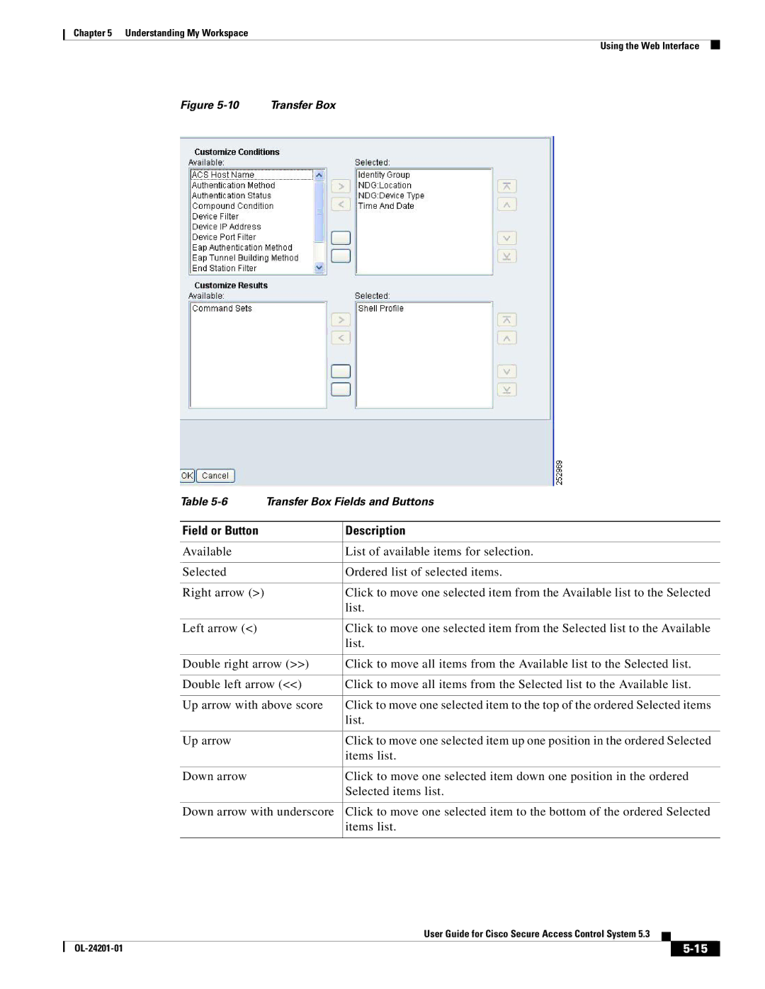 Cisco Systems OL-24201-01 manual Transfer Box Fields and Buttons 