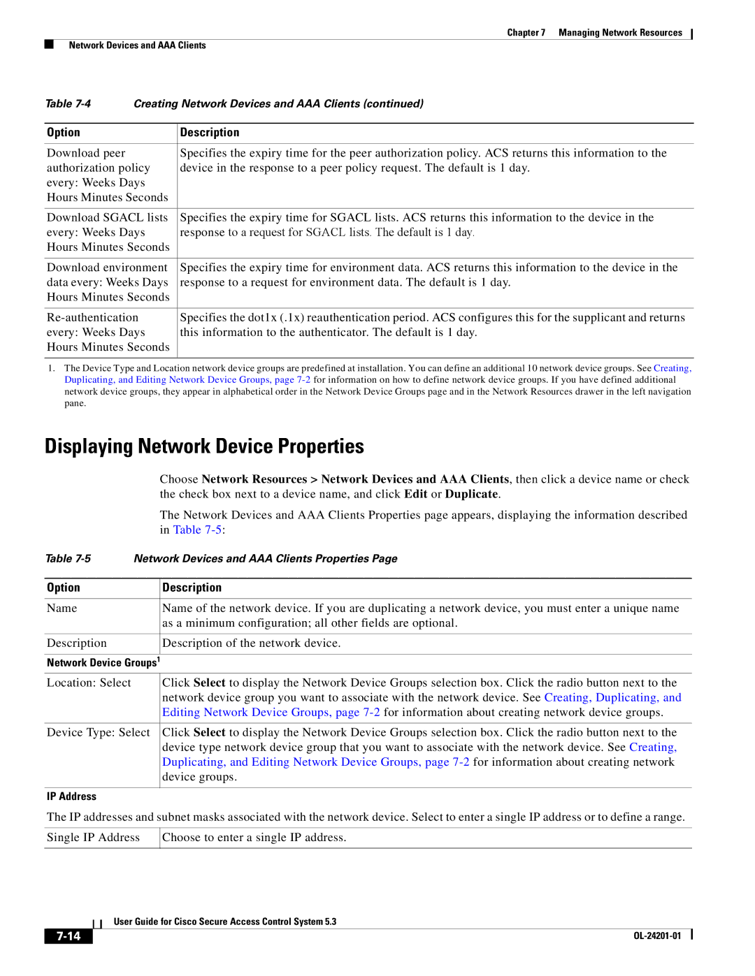 Cisco Systems OL-24201-01 manual Displaying Network Device Properties 