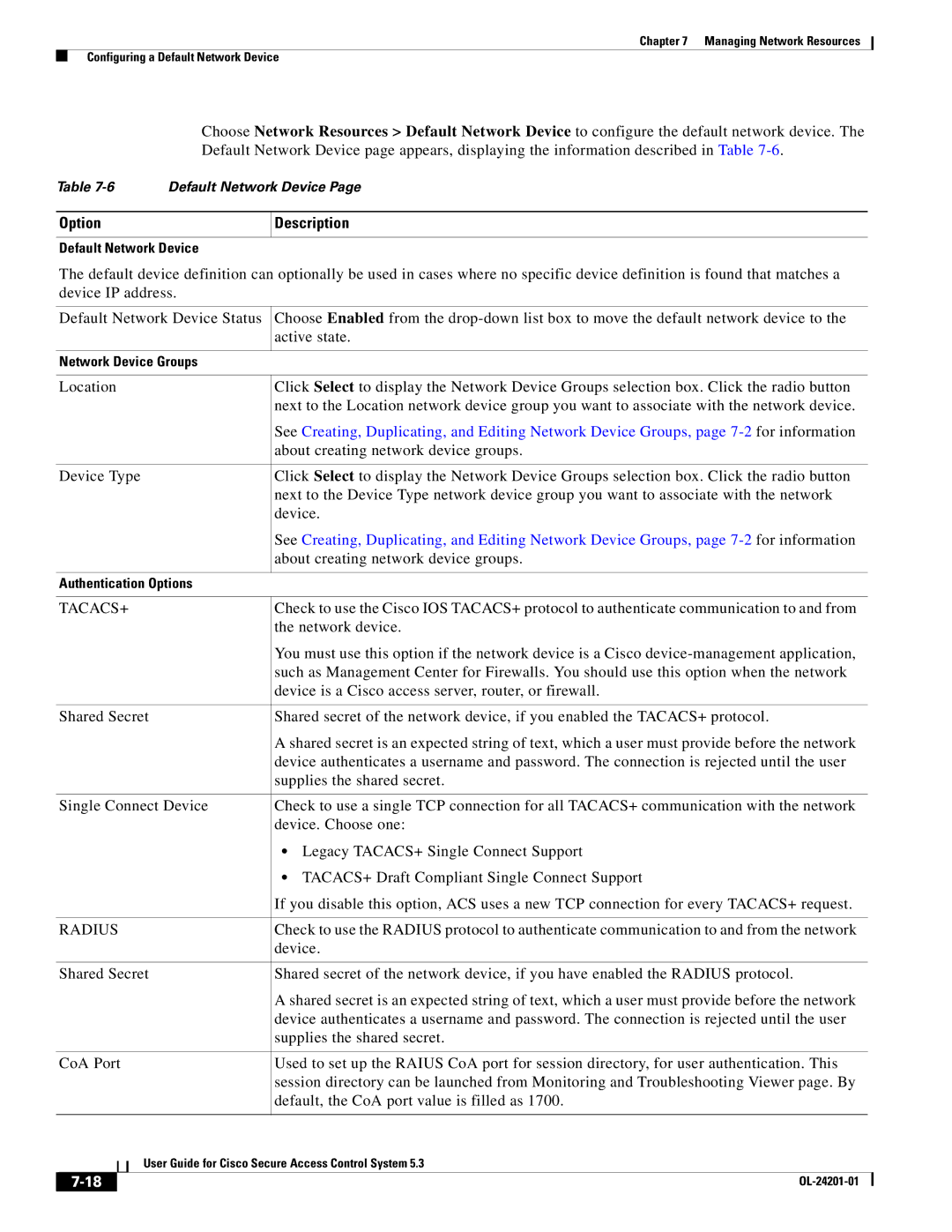 Cisco Systems OL-24201-01 manual About creating network device groups 