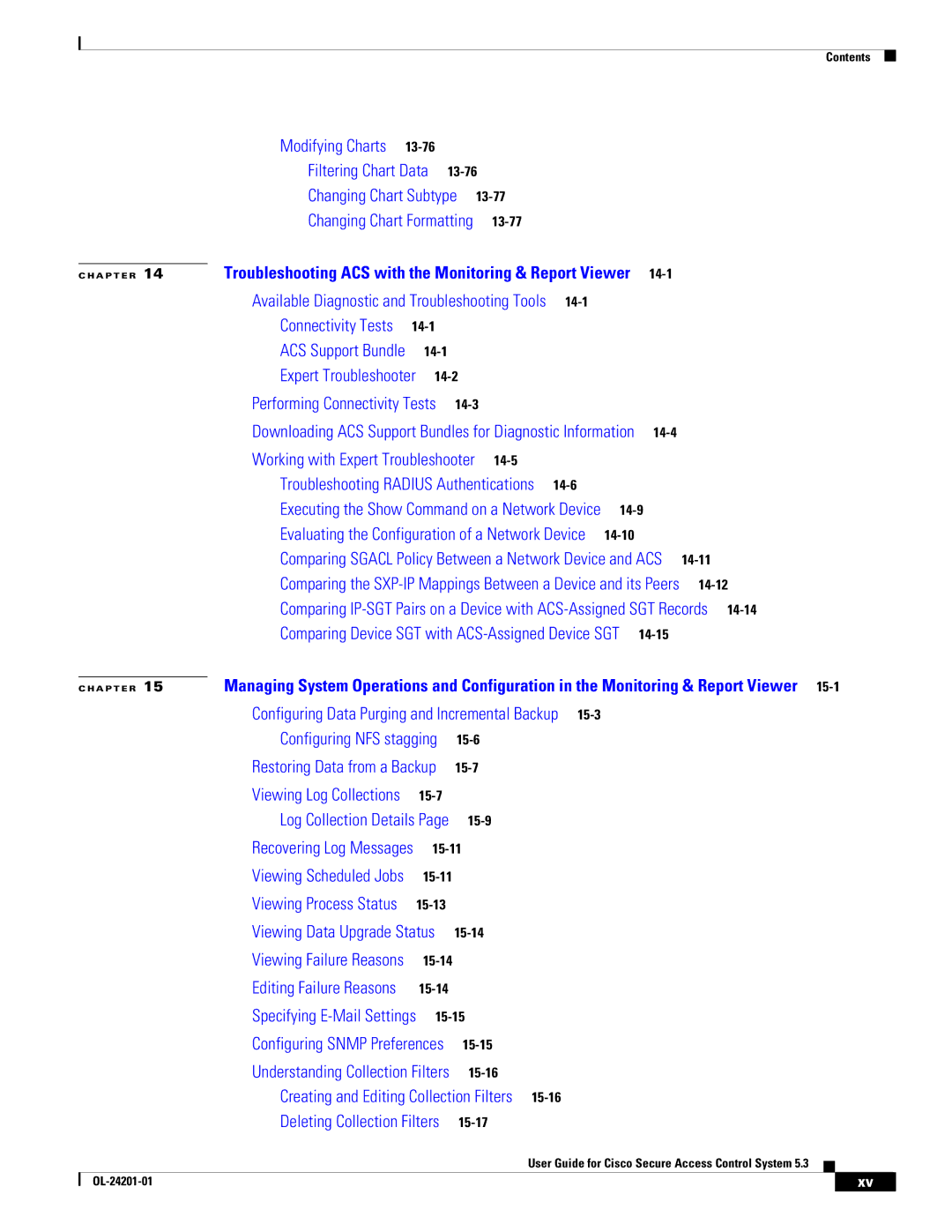 Cisco Systems OL-24201-01 manual Filtering Chart Data 